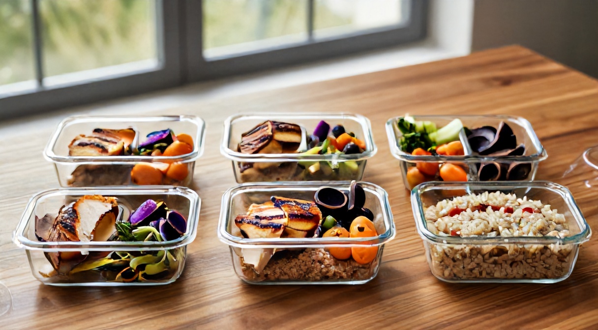 Meal prep do jadłospisu 1500 kcal — gotowe posiłki w pojemnikach