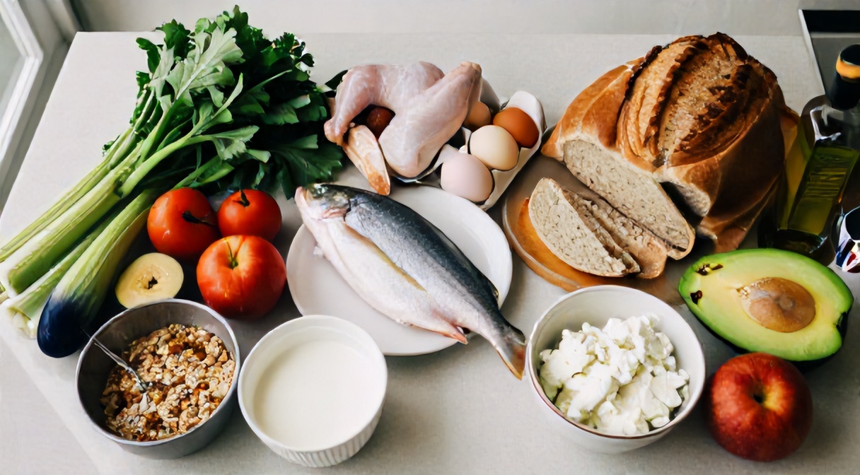 Lista zakupów na dietę 1500 kcal — warzywa, chude białko, kasze, nabiał i owoce