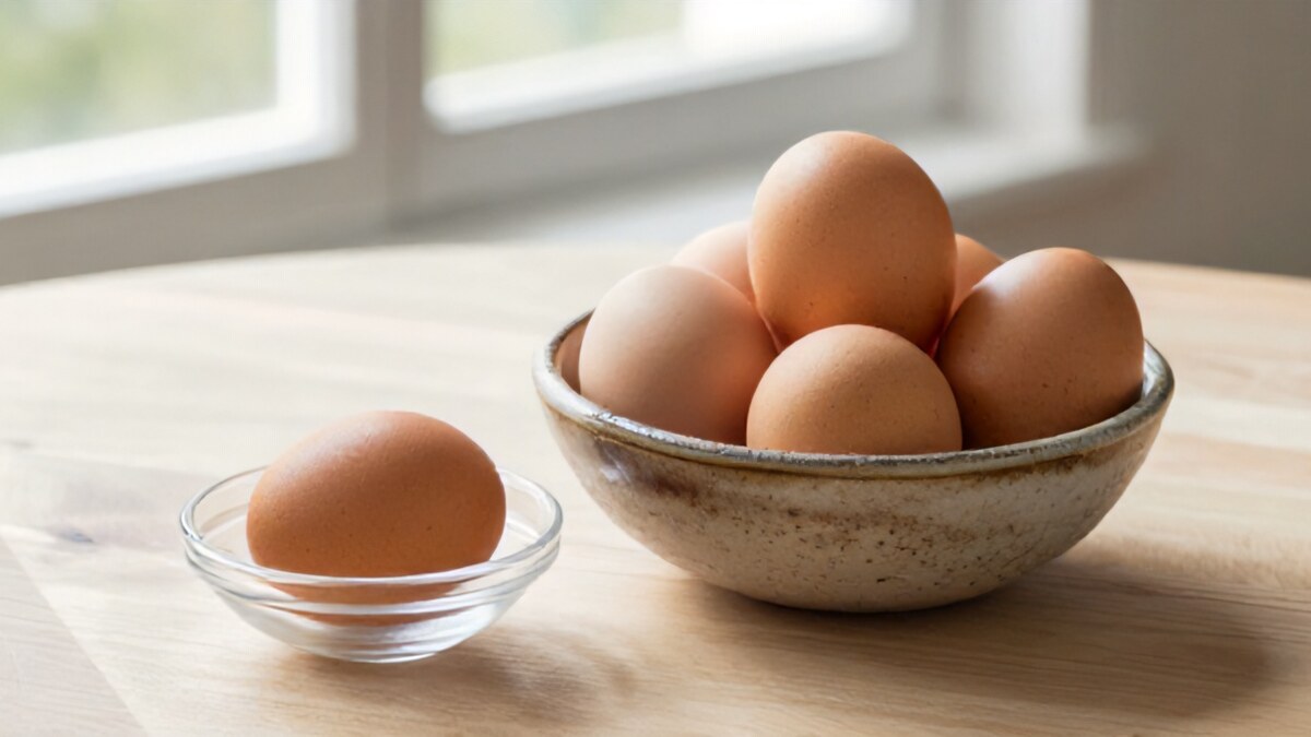 Świeże jajka w misce — czy podnoszą cholesterol i szkodzą sercu